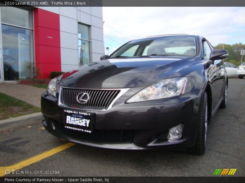 Truffle Mica / Black 2010 Lexus IS 250 AWD