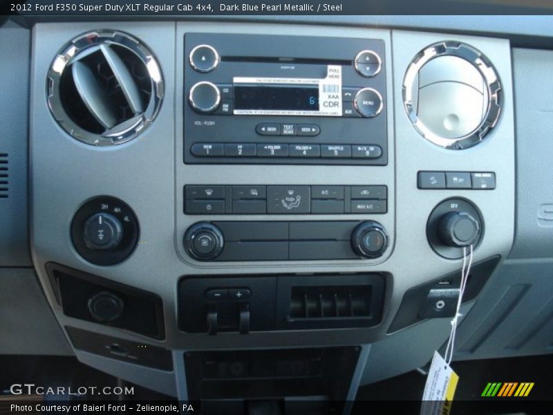 Dark Blue Pearl Metallic / Steel 2012 Ford F350 Super Duty XLT Regular Cab 4x4