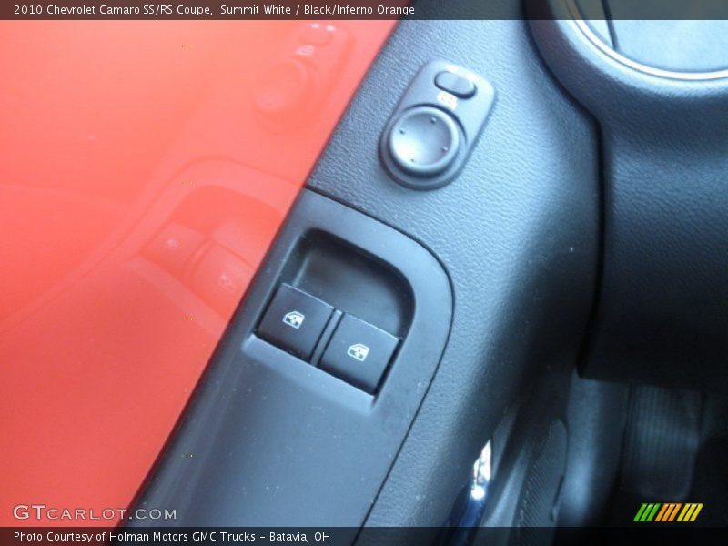 Summit White / Black/Inferno Orange 2010 Chevrolet Camaro SS/RS Coupe
