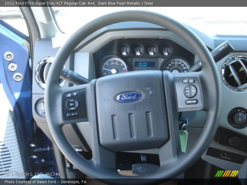 Dark Blue Pearl Metallic / Steel 2012 Ford F350 Super Duty XLT Regular Cab 4x4