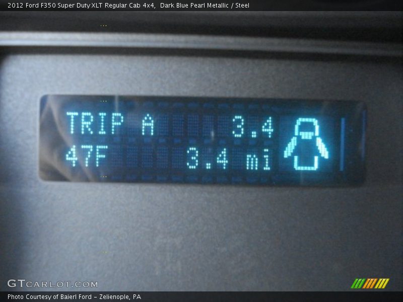 Dark Blue Pearl Metallic / Steel 2012 Ford F350 Super Duty XLT Regular Cab 4x4