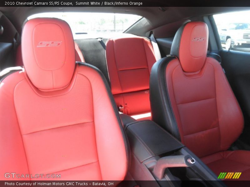 Summit White / Black/Inferno Orange 2010 Chevrolet Camaro SS/RS Coupe
