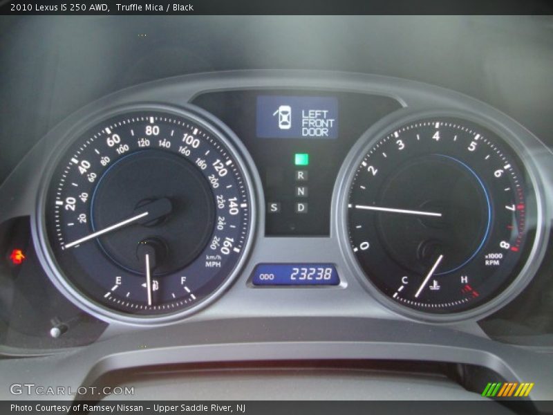 Truffle Mica / Black 2010 Lexus IS 250 AWD