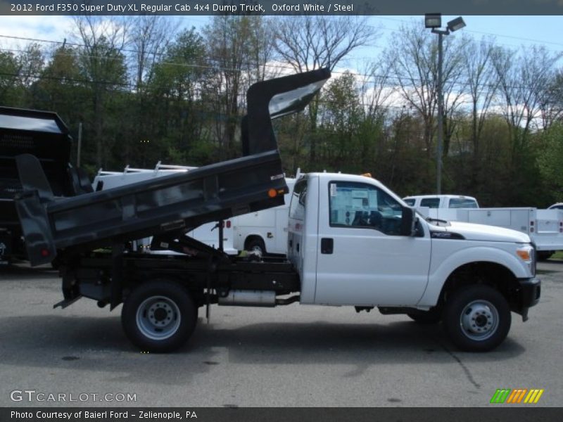 Oxford White / Steel 2012 Ford F350 Super Duty XL Regular Cab 4x4 Dump Truck