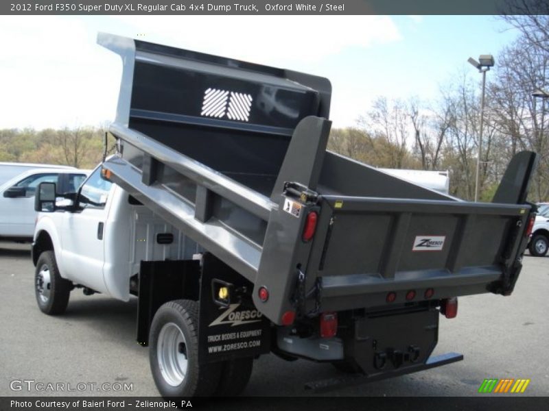 Oxford White / Steel 2012 Ford F350 Super Duty XL Regular Cab 4x4 Dump Truck
