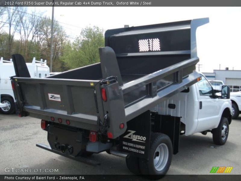 Oxford White / Steel 2012 Ford F350 Super Duty XL Regular Cab 4x4 Dump Truck