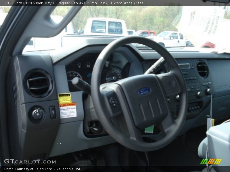 Oxford White / Steel 2012 Ford F350 Super Duty XL Regular Cab 4x4 Dump Truck