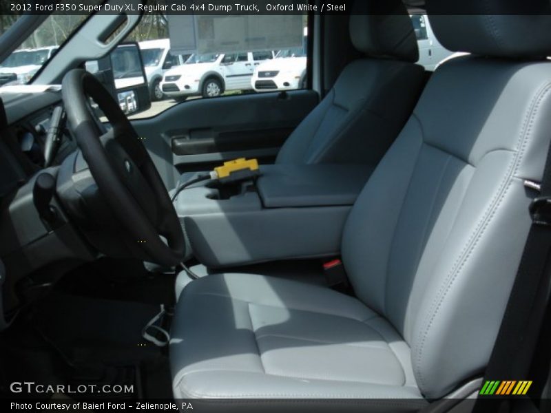 Oxford White / Steel 2012 Ford F350 Super Duty XL Regular Cab 4x4 Dump Truck