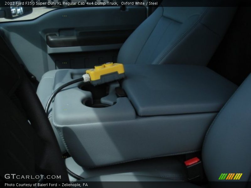 Oxford White / Steel 2012 Ford F350 Super Duty XL Regular Cab 4x4 Dump Truck