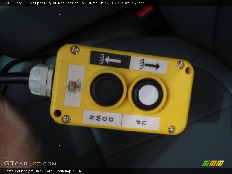 Oxford White / Steel 2012 Ford F350 Super Duty XL Regular Cab 4x4 Dump Truck
