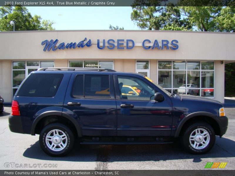 True Blue Metallic / Graphite Grey 2003 Ford Explorer XLS 4x4
