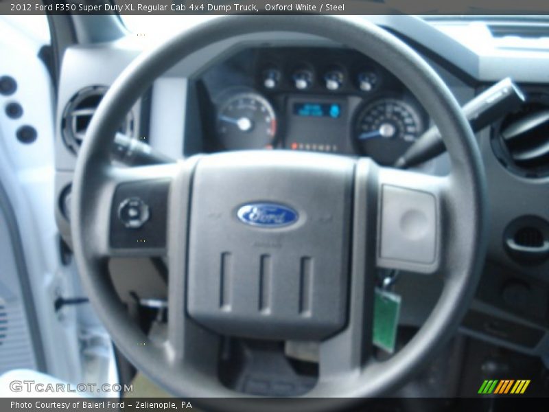 Oxford White / Steel 2012 Ford F350 Super Duty XL Regular Cab 4x4 Dump Truck