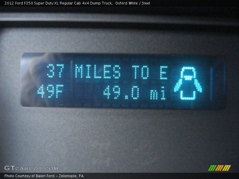 Oxford White / Steel 2012 Ford F350 Super Duty XL Regular Cab 4x4 Dump Truck