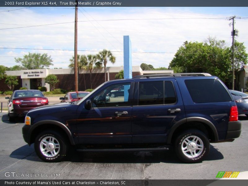 True Blue Metallic / Graphite Grey 2003 Ford Explorer XLS 4x4
