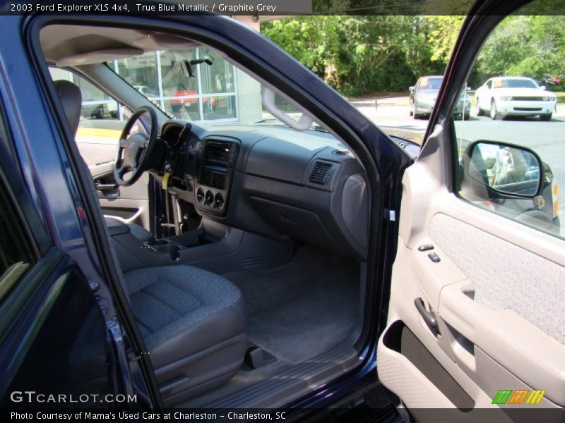 True Blue Metallic / Graphite Grey 2003 Ford Explorer XLS 4x4