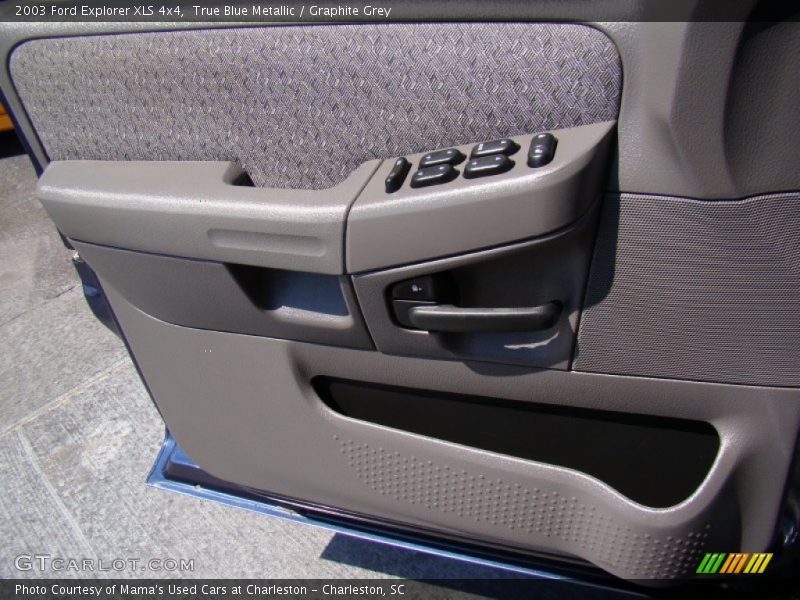 True Blue Metallic / Graphite Grey 2003 Ford Explorer XLS 4x4