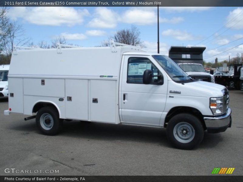 Oxford White / Medium Flint 2011 Ford E Series Cutaway E350 Commercial Utility Truck