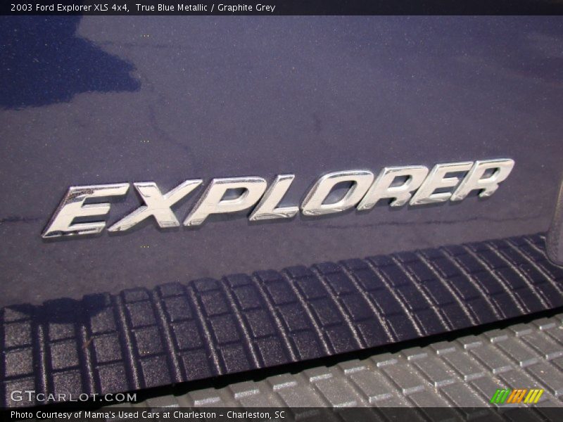 True Blue Metallic / Graphite Grey 2003 Ford Explorer XLS 4x4