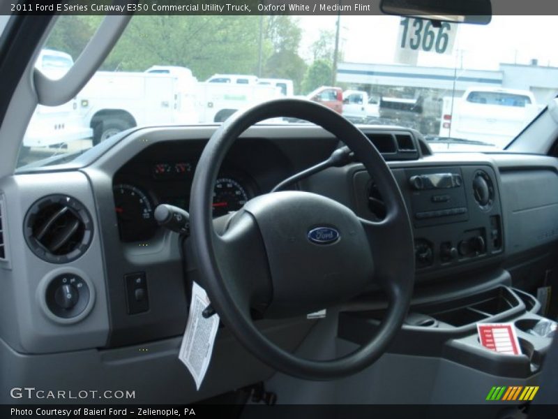 Oxford White / Medium Flint 2011 Ford E Series Cutaway E350 Commercial Utility Truck