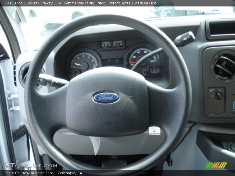 Oxford White / Medium Flint 2011 Ford E Series Cutaway E350 Commercial Utility Truck