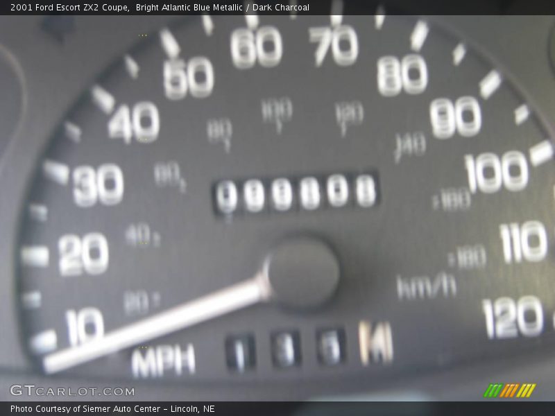 Bright Atlantic Blue Metallic / Dark Charcoal 2001 Ford Escort ZX2 Coupe