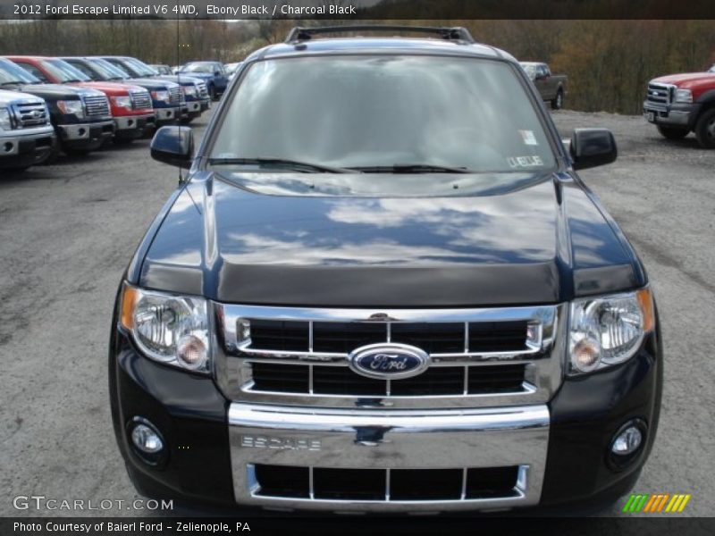 Ebony Black / Charcoal Black 2012 Ford Escape Limited V6 4WD