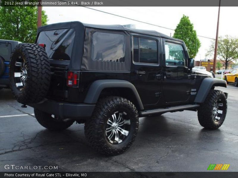 Black / Black 2012 Jeep Wrangler Unlimited Sport S 4x4