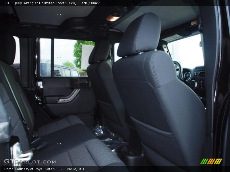 Black / Black 2012 Jeep Wrangler Unlimited Sport S 4x4