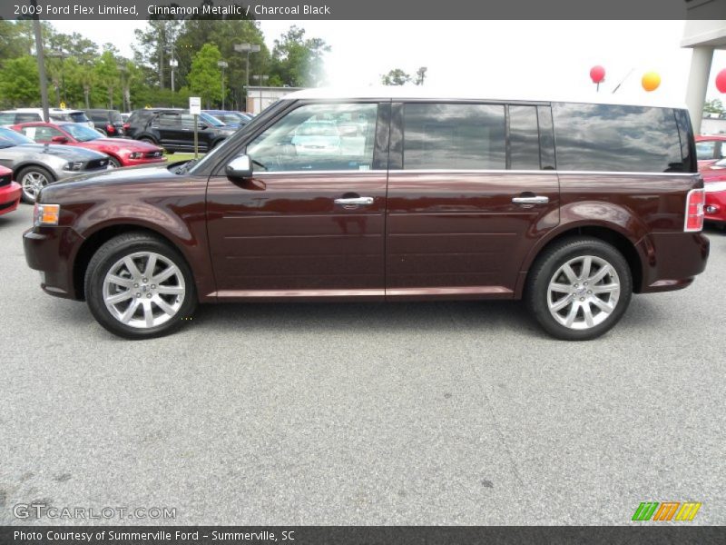 Cinnamon Metallic / Charcoal Black 2009 Ford Flex Limited
