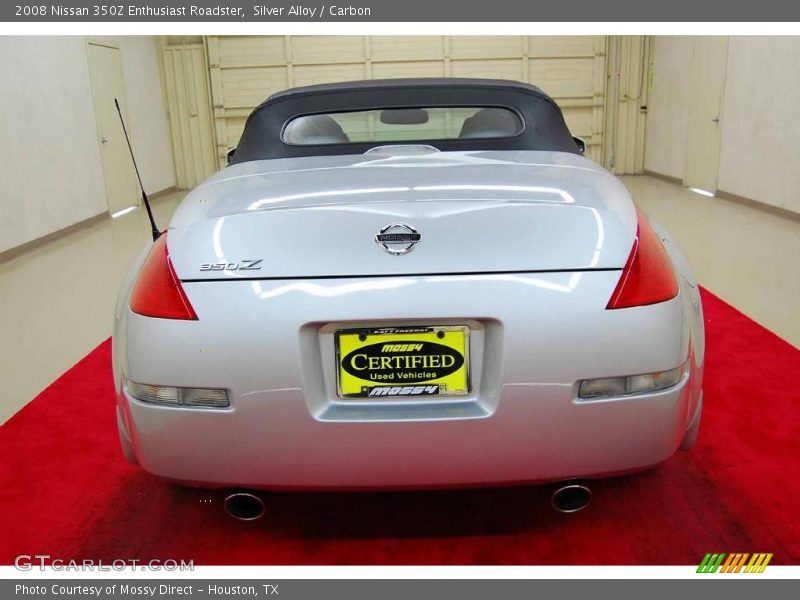Silver Alloy / Carbon 2008 Nissan 350Z Enthusiast Roadster