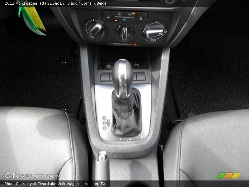 Black / Cornsilk Beige 2012 Volkswagen Jetta SE Sedan