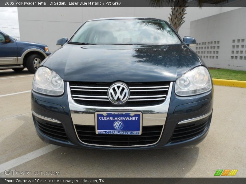 Laser Blue Metallic / Art Grey 2009 Volkswagen Jetta TDI Sedan