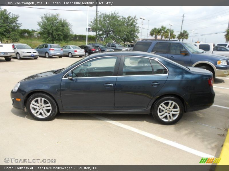 Laser Blue Metallic / Art Grey 2009 Volkswagen Jetta TDI Sedan