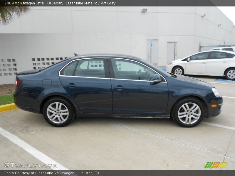 Laser Blue Metallic / Art Grey 2009 Volkswagen Jetta TDI Sedan
