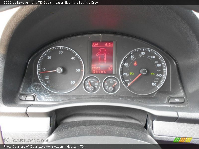 Laser Blue Metallic / Art Grey 2009 Volkswagen Jetta TDI Sedan