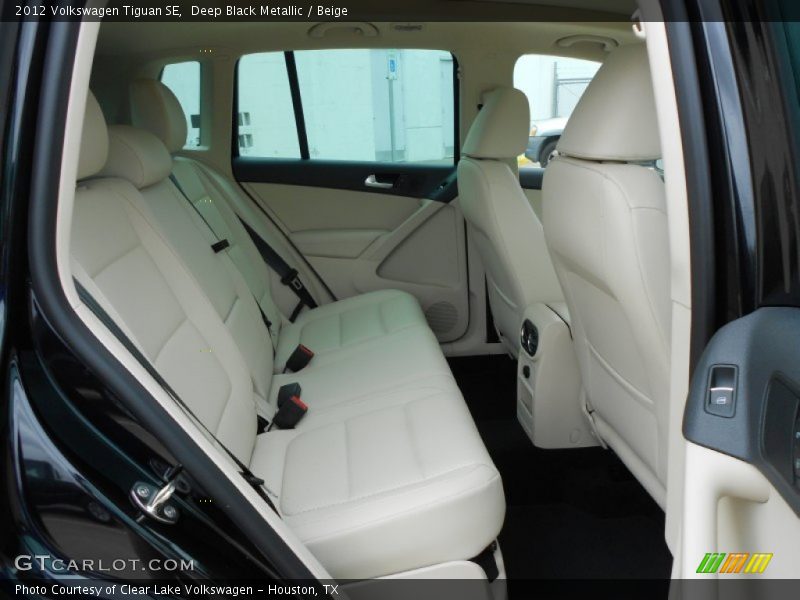 Deep Black Metallic / Beige 2012 Volkswagen Tiguan SE