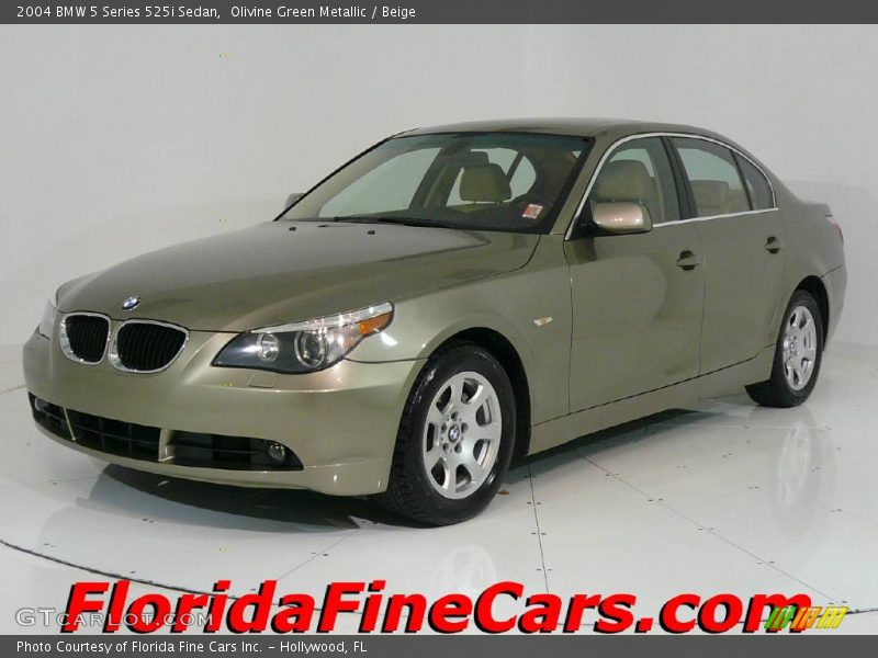 Olivine Green Metallic / Beige 2004 BMW 5 Series 525i Sedan