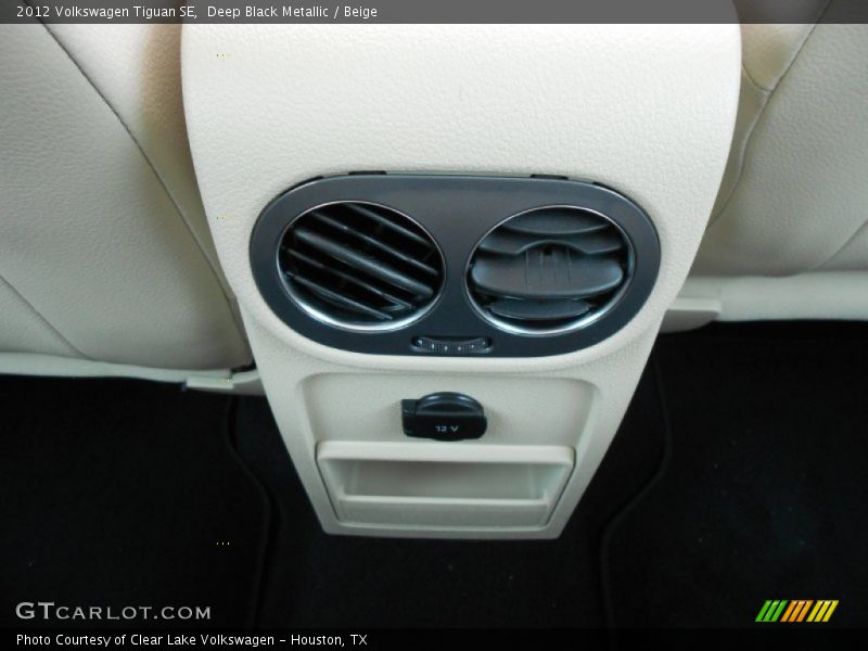 Deep Black Metallic / Beige 2012 Volkswagen Tiguan SE