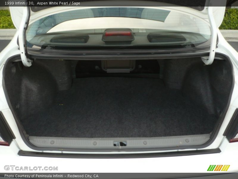 Aspen White Pearl / Sage 1999 Infiniti I 30