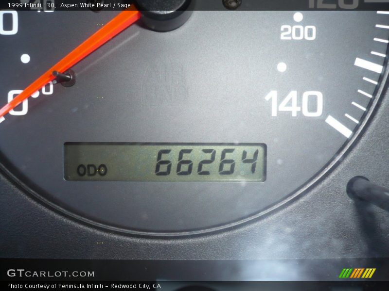 Aspen White Pearl / Sage 1999 Infiniti I 30
