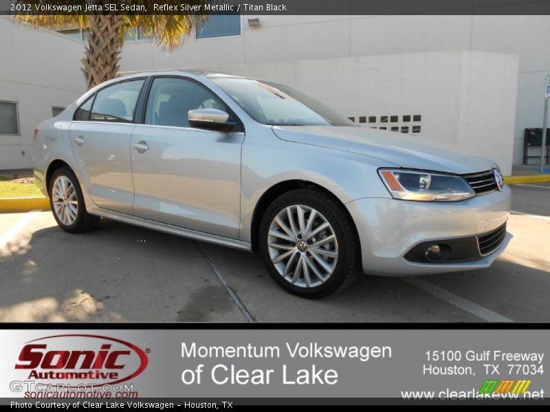 Reflex Silver Metallic / Titan Black 2012 Volkswagen Jetta SEL Sedan
