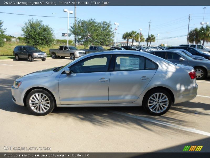 Reflex Silver Metallic / Titan Black 2012 Volkswagen Jetta SEL Sedan