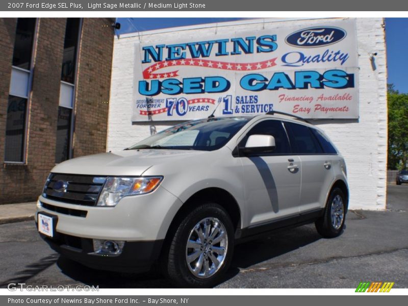 Light Sage Metallic / Medium Light Stone 2007 Ford Edge SEL Plus