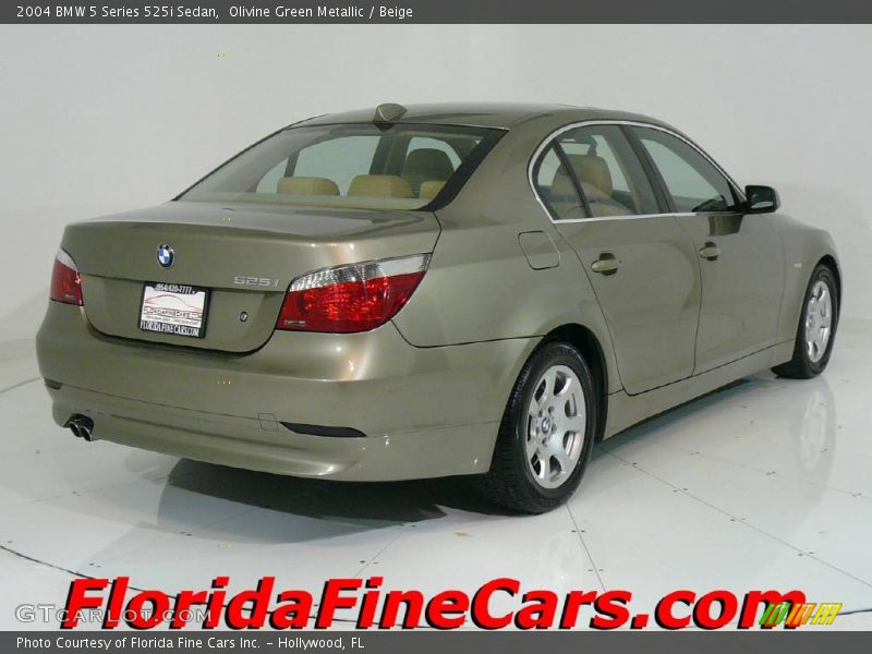 Olivine Green Metallic / Beige 2004 BMW 5 Series 525i Sedan