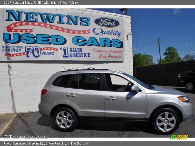 Bright Silver / Gray 2007 Hyundai Santa Fe SE 4WD