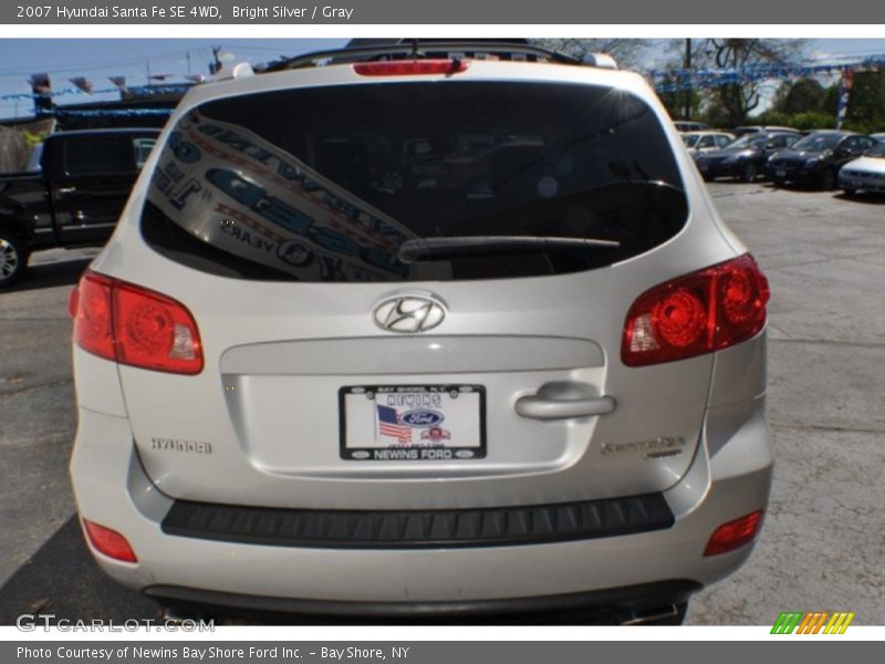 Bright Silver / Gray 2007 Hyundai Santa Fe SE 4WD