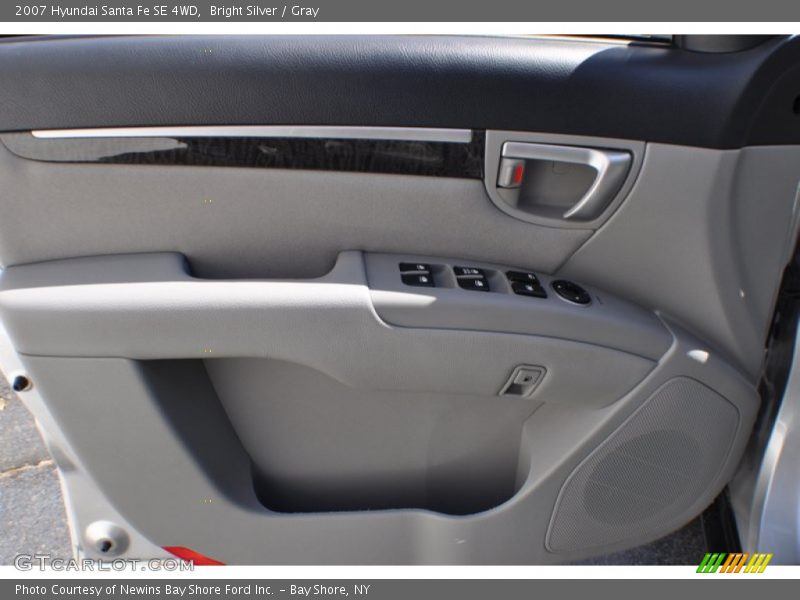 Bright Silver / Gray 2007 Hyundai Santa Fe SE 4WD