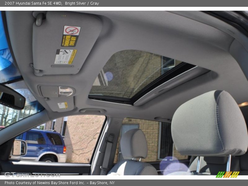 Bright Silver / Gray 2007 Hyundai Santa Fe SE 4WD
