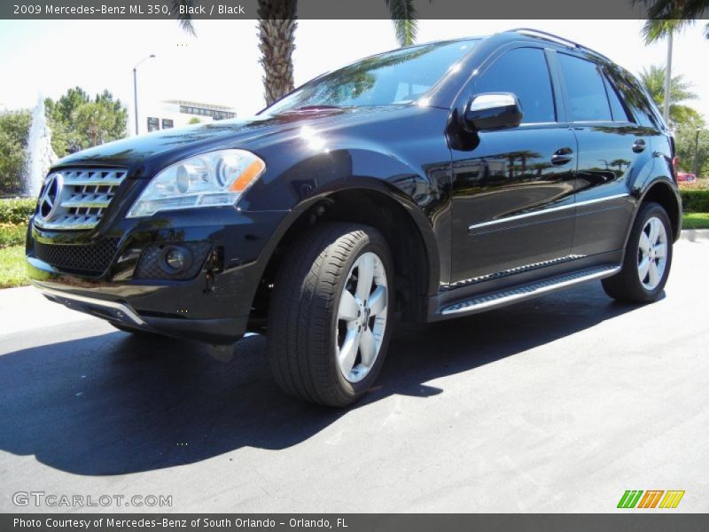 Black / Black 2009 Mercedes-Benz ML 350