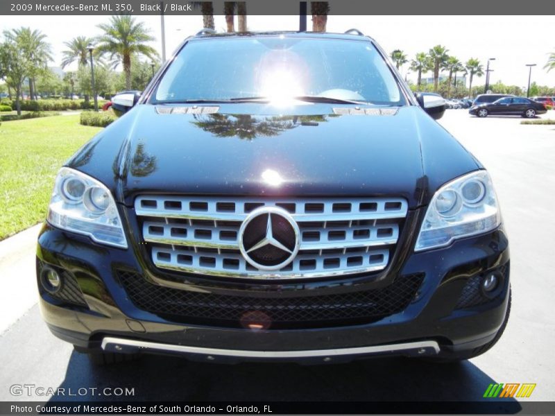 Black / Black 2009 Mercedes-Benz ML 350